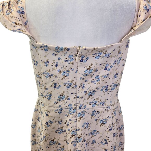 NWT Lavish Alice Bardot Floral Off The Shoulder Cowl Midi Dress Size 8 - Picture 7 of 10
